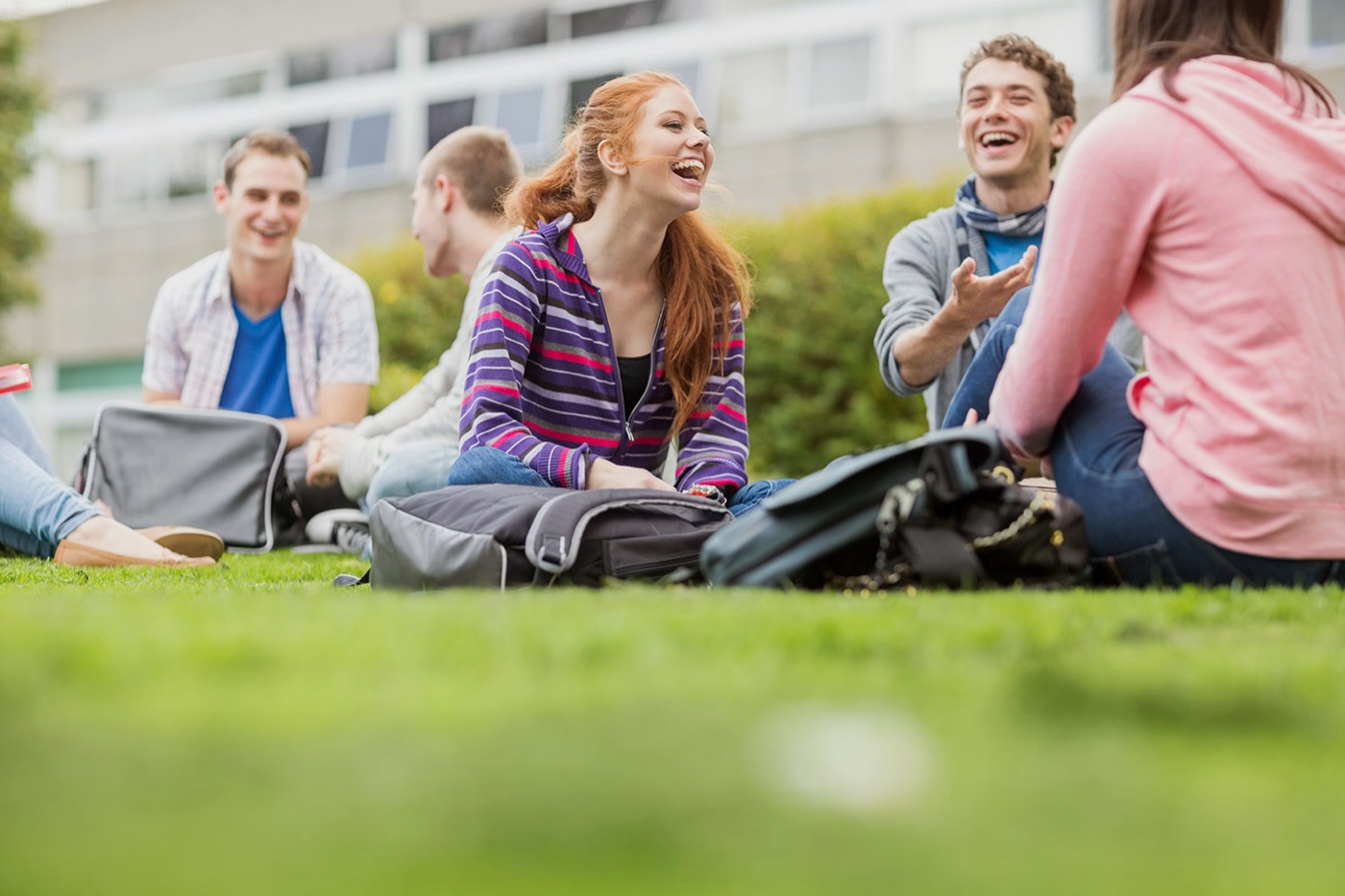 Digital Marketing School students together on campus