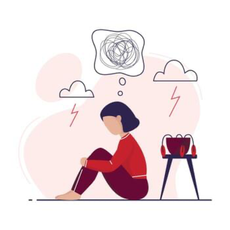Low mood illustration